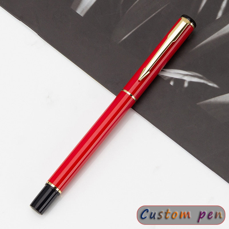 Engraving Pen Custom Personalized Fountain Luxury Elegant Stationery For School Supplies Novelty Writing Instruments Office