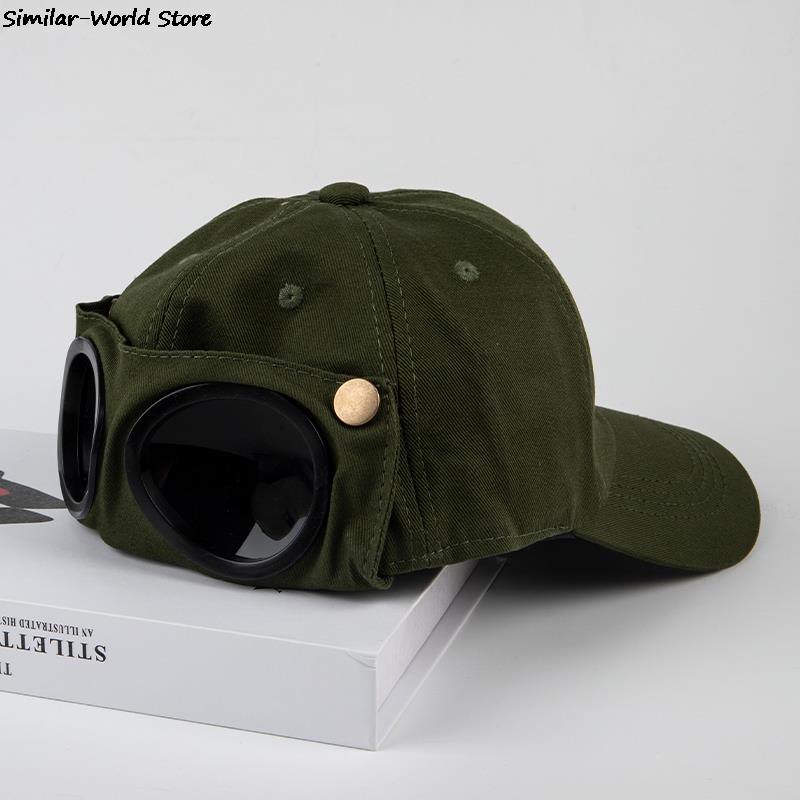 New Aviator Hat Summer Personality Glasses Baseball Cap Female Unisex Sunglasses Cap Small Cap Baseball Cap Boys Cap