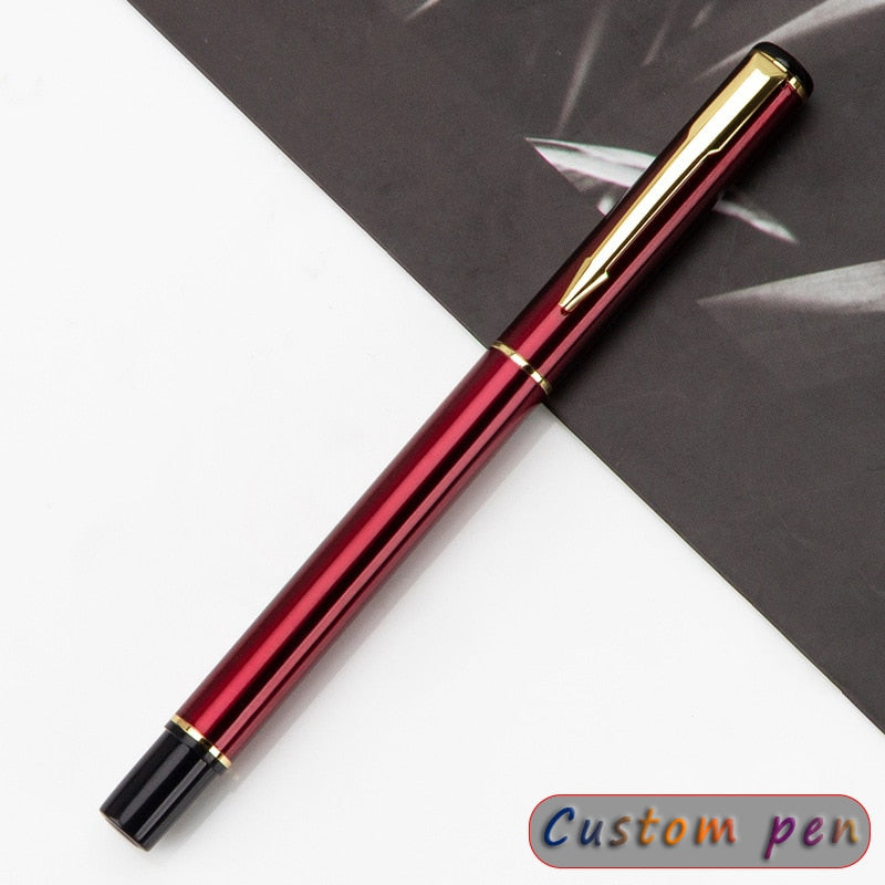 Engraving Pen Custom Personalized Fountain Luxury Elegant Stationery For School Supplies Novelty Writing Instruments Office