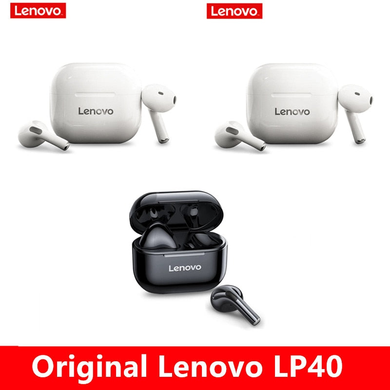 Original Lenovo LP40 wireless headphones TWS Bluetooth Earphones Touch Control Sport Headset Stereo Earbuds For Phone Android