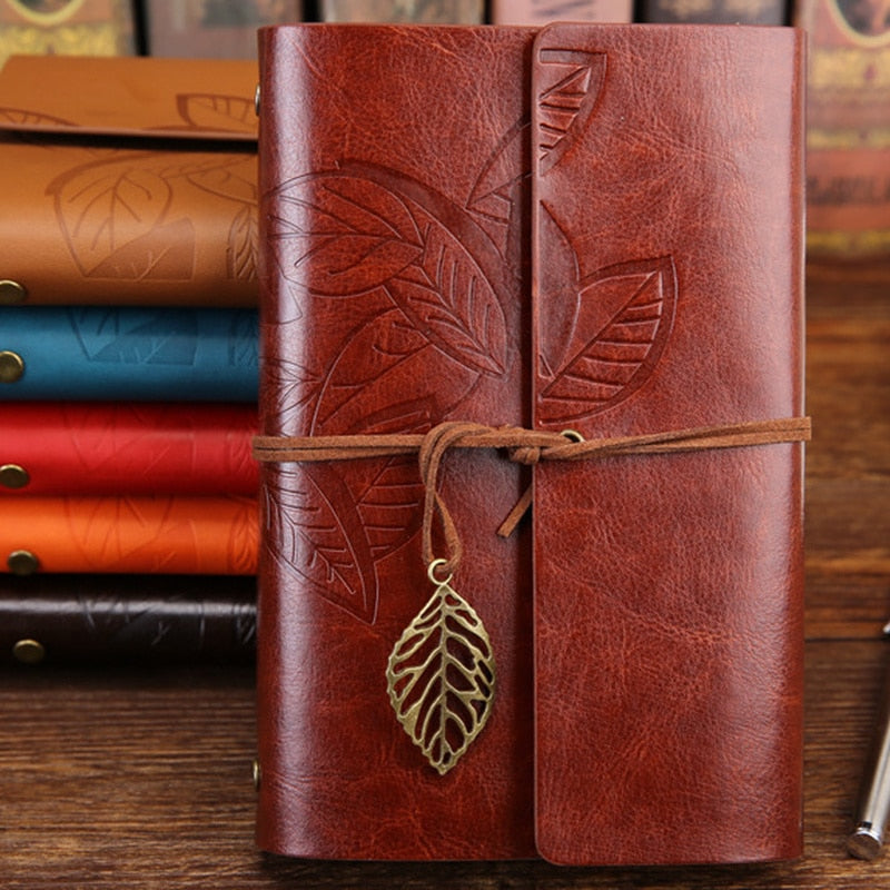 A7Retro Notebook Diary Notepad Literature PU Leather Note Book Stationery Gifts Traveler Journal Planners Office School Supplies