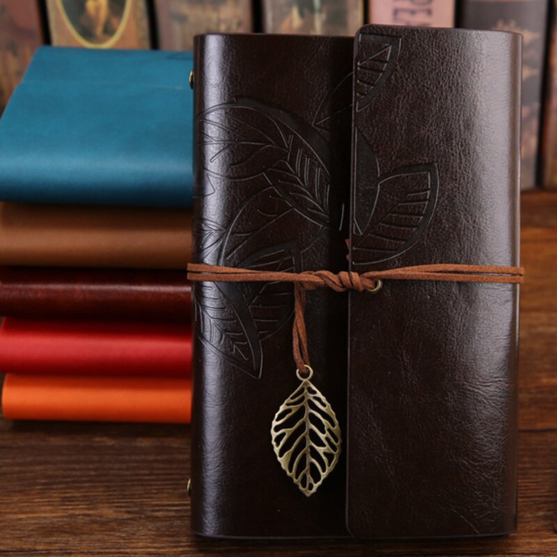 A7Retro Notebook Diary Notepad Literature PU Leather Note Book Stationery Gifts Traveler Journal Planners Office School Supplies