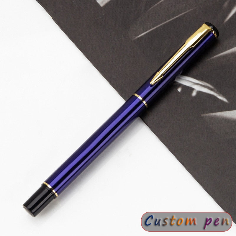 Engraving Pen Custom Personalized Fountain Luxury Elegant Stationery For School Supplies Novelty Writing Instruments Office