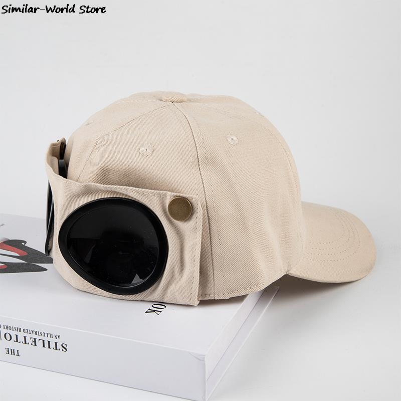 New Aviator Hat Summer Personality Glasses Baseball Cap Female Unisex Sunglasses Cap Small Cap Baseball Cap Boys Cap