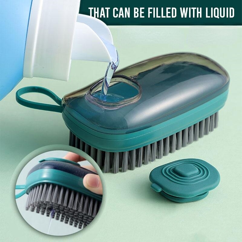 NEW Multifunctional Cleaning Brush Portable Plastic Clothes Shoes Hydraulic Laundry Brush Hands Cleaning Brush Kitchen Bathroom