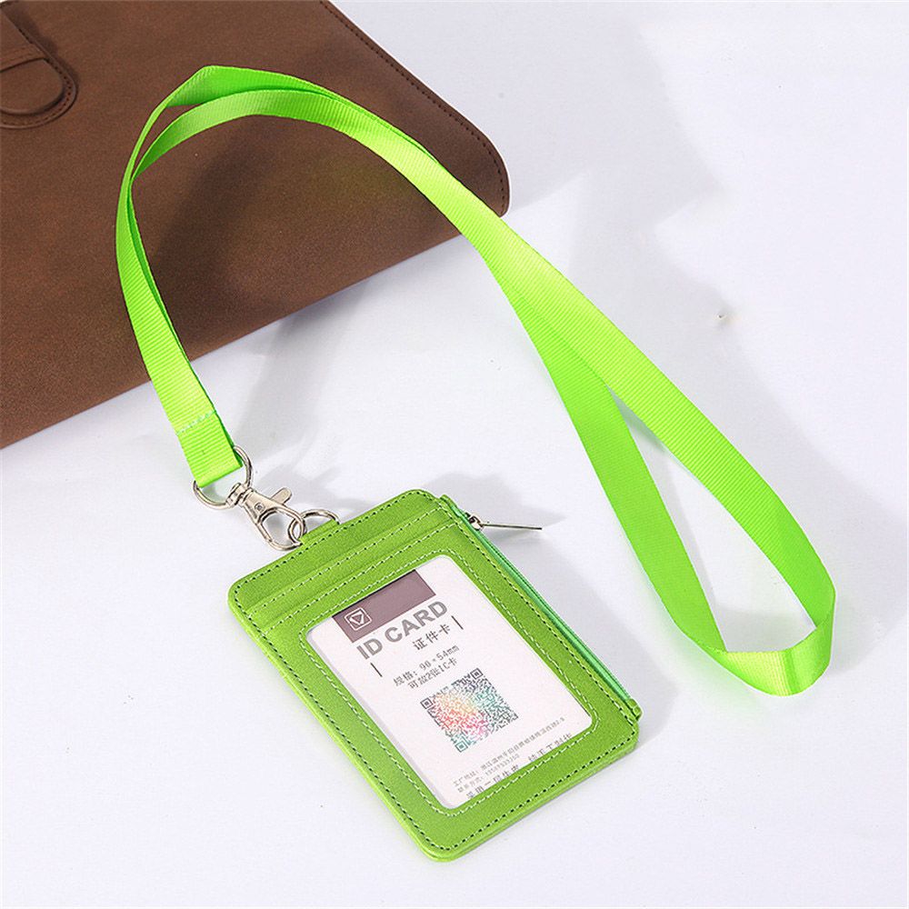 Card Holder Neck Strap with Lanyard Badge Holder Staff ID Card Bus ID Desk Organizer Stationary Office School Supplies