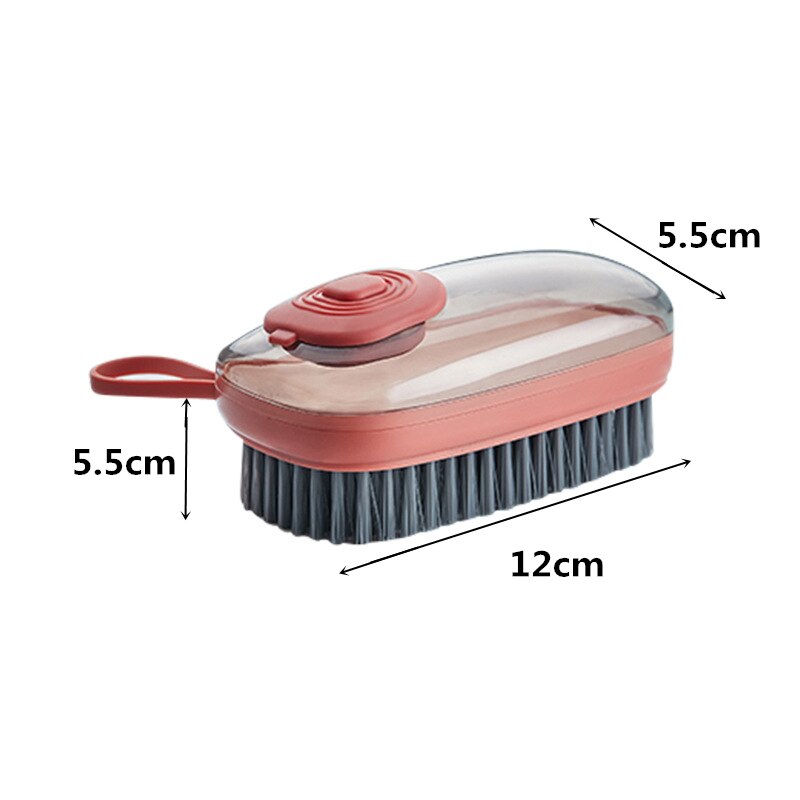 NEW Multifunctional Cleaning Brush Portable Plastic Clothes Shoes Hydraulic Laundry Brush Hands Cleaning Brush Kitchen Bathroom