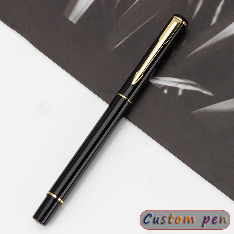 Engraving Pen Custom Personalized Fountain Luxury Elegant Stationery For School Supplies Novelty Writing Instruments Office