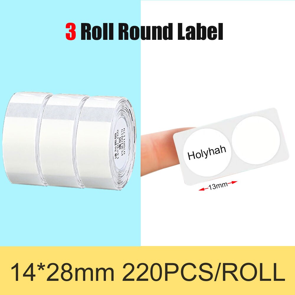 NiiMbot Thermal Transparent Paper Waterproof Oil Proof White Label Paper For D11 Portable Thermal Label Printer