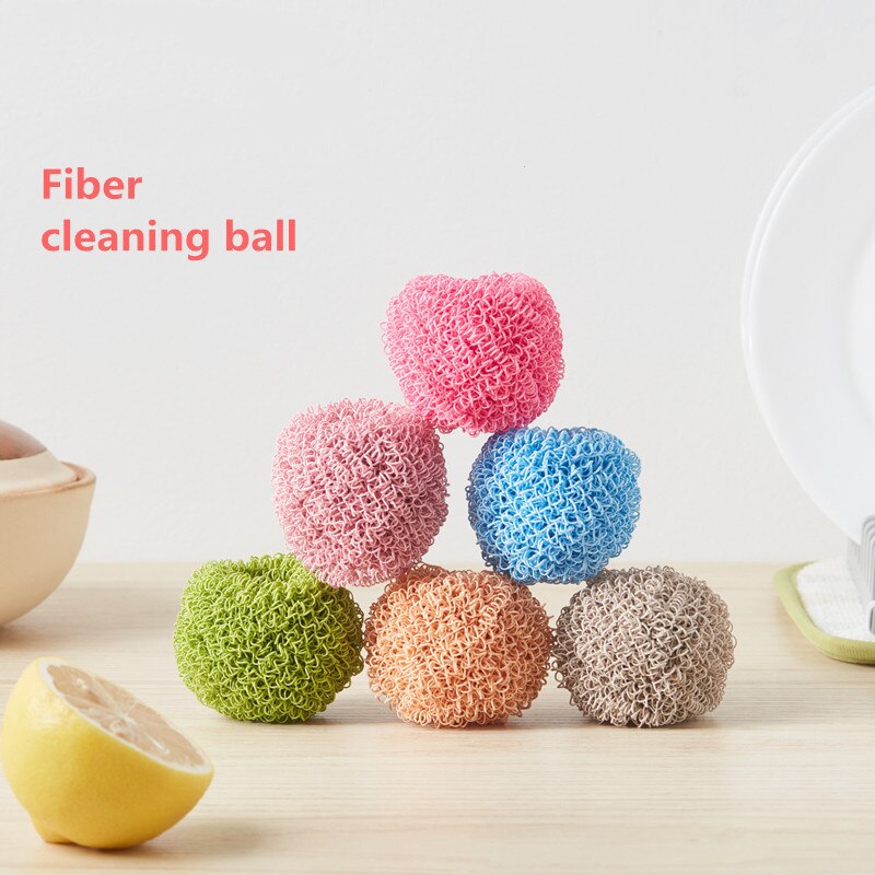 Nano Cleaning Ball Kitchen Cleaning Tools Better Than Steel Wire Wool Scouring Pad Colourful Scrub Dishwashing Polishing Brush