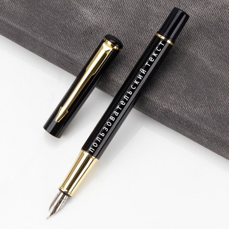 Engraving Pen Custom Personalized Fountain Luxury Elegant Stationery For School Supplies Novelty Writing Instruments Office