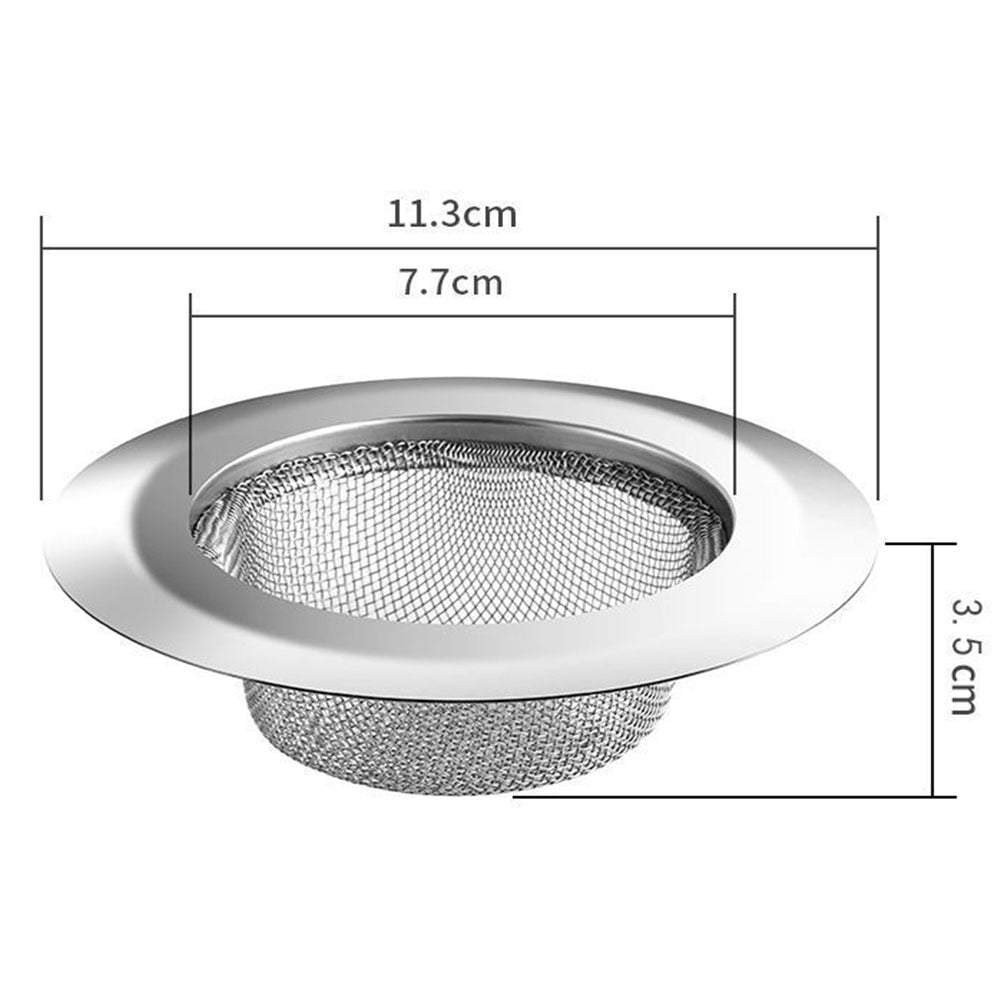 Stainless Steel Sink Filter Waste Plug Hair Catcher Drains Bathroom Floor Drain Kitchen Anti-clog Strainer with Deodorant Cover