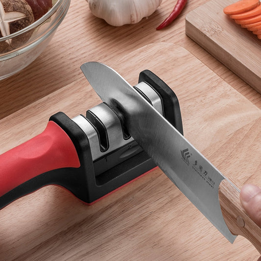 Sharpener Household Quick  Sharpener Whetstone Stick Sharpening Kitchen Knife Kitchen Gadget Sharpener 3-Stage Type