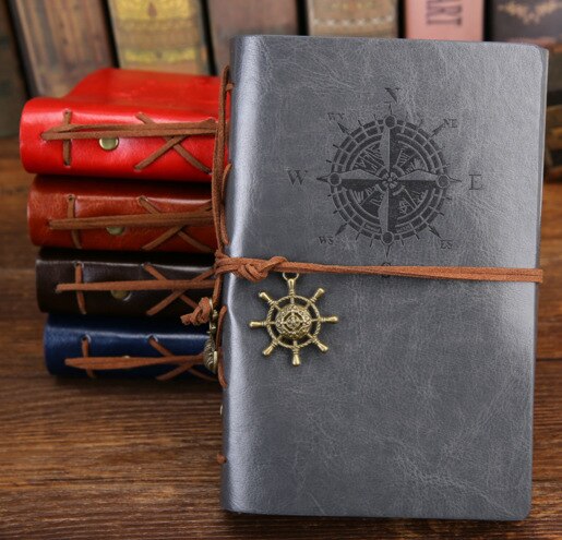 A7Retro Notebook Diary Notepad Literature PU Leather Note Book Stationery Gifts Traveler Journal Planners Office School Supplies